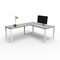 We'Re It Connect It L-Shaped Desk, 77 in D X 30 in H, 60 in W X Thermally Fused Laminate DI60304824L1BBF-WH-GO - alternate 8